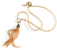 Joan Rivers Private Collection Ltd. Ed. Crystal 29" Gold Tone Tassel Necklace