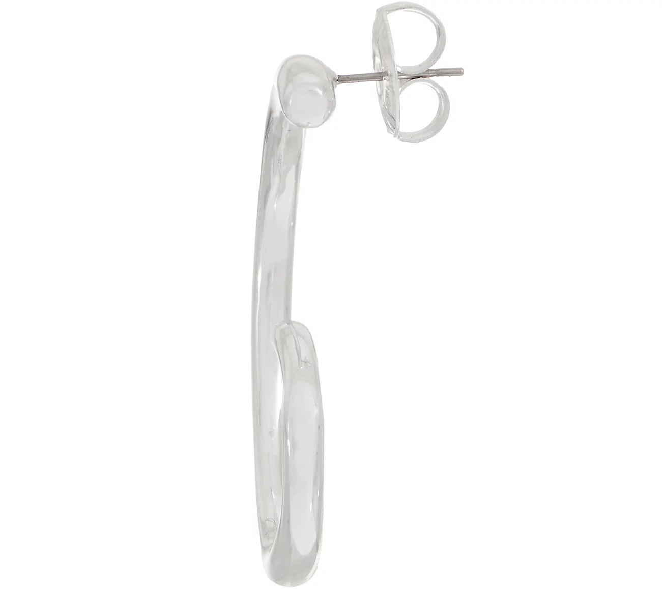 RLM White Bronze Shell Hoop Earrings