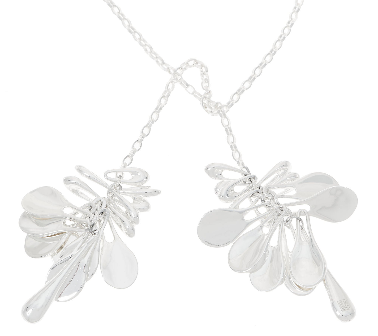 RLM White Bronze Shaky Lariat Necklace