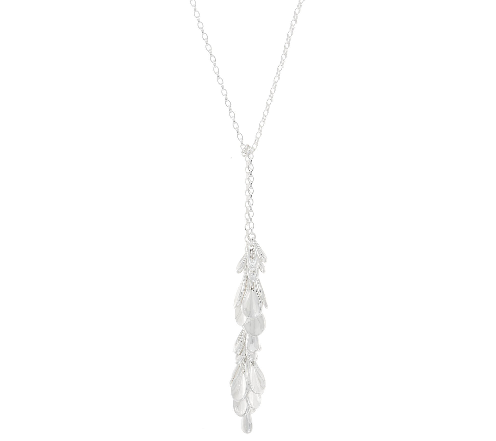 RLM White Bronze Shaky Lariat Necklace
