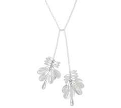 RLM White Bronze Shaky Lariat Necklace