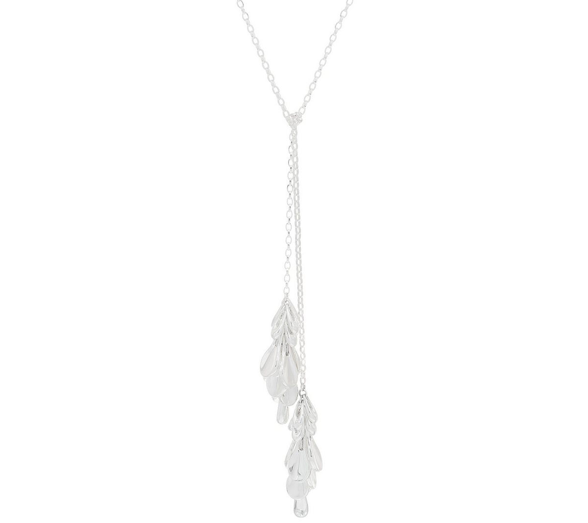 RLM White Bronze Shaky Lariat Necklace