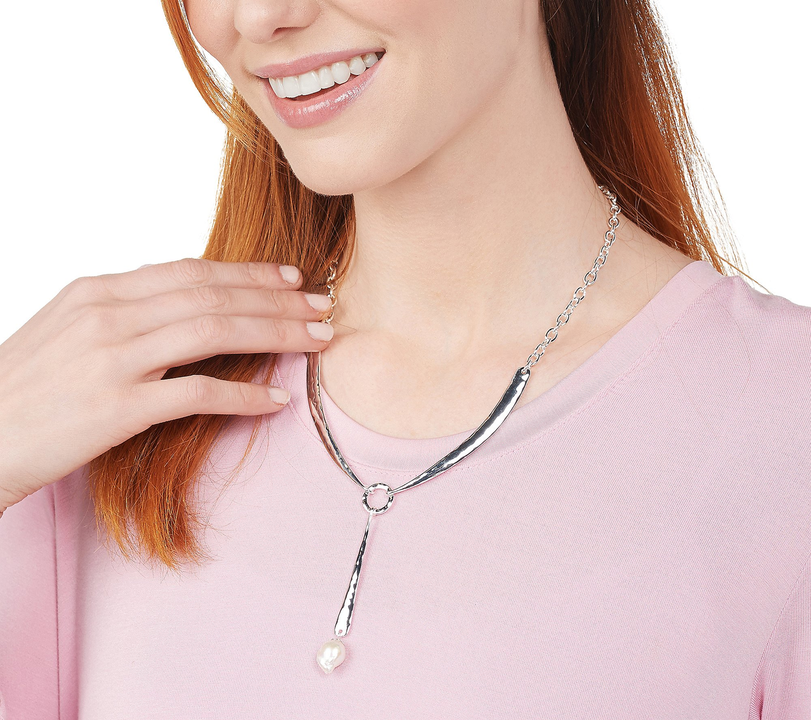 RLM Bronze Cultured Freshwater Pearl Lariat Necklace