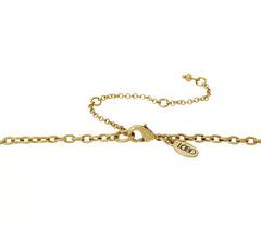 LOGO Links by Lori Goldstein Goldtone Halo Necklace