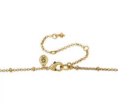 LOGO Links by Lori Goldstein Ombre Teardrop Goldtone Necklace