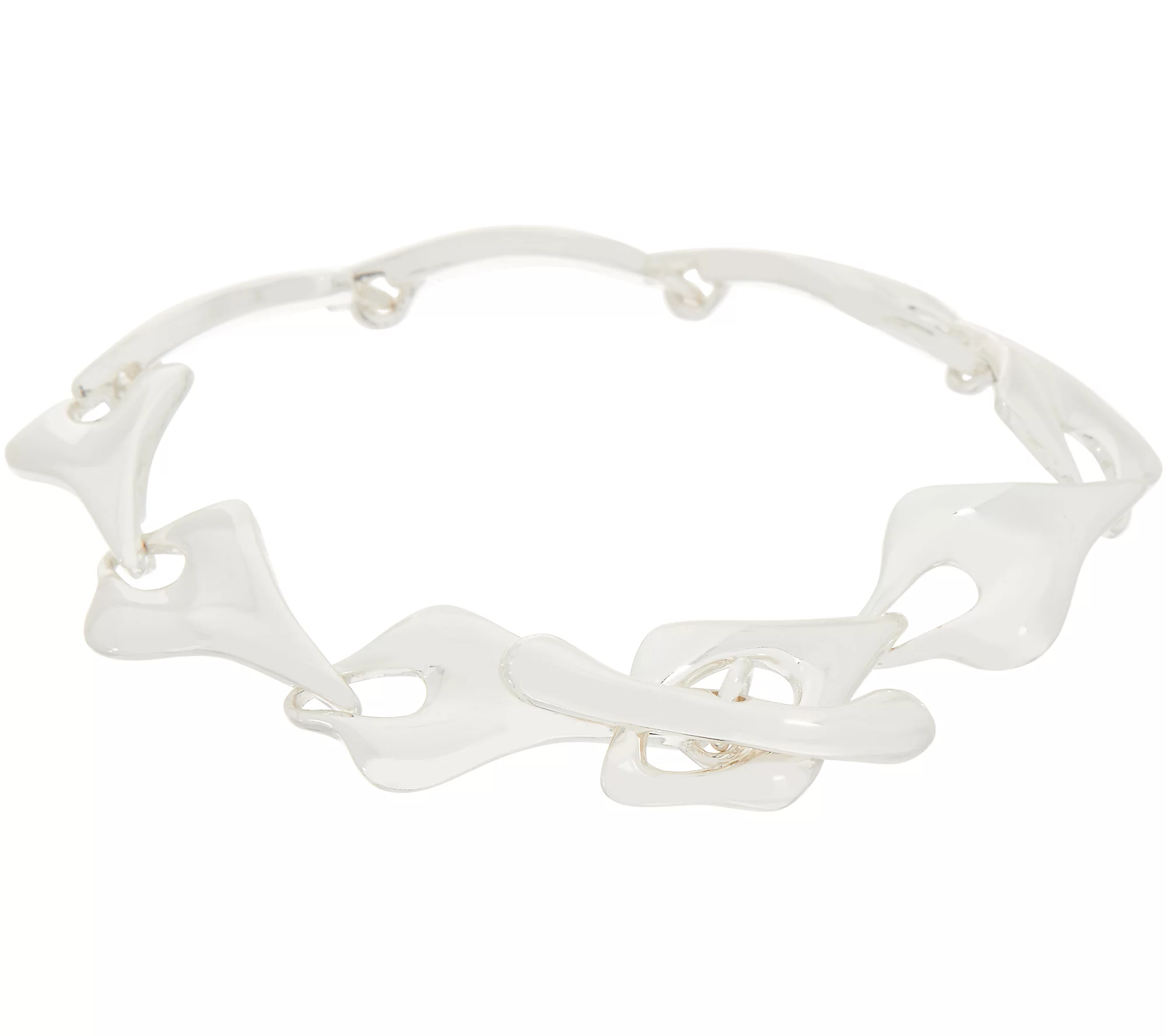RLM Bronze Heart Link  8"  Bracelet