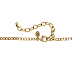 LOGO Links by Lori Goldstein Gradient Collar Antiqued Goldtone Necklace