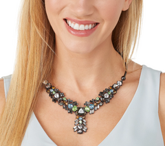 LOGO Links by Lori Goldstein Phoenix Hardwire Gunmetal Necklace