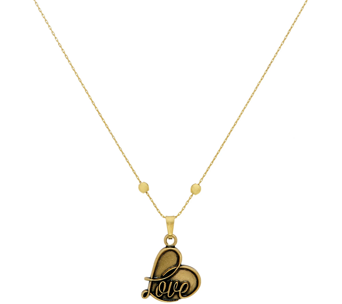 Alex and Ani Goldtone Adjustable Love Motif Necklace