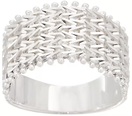 Imperial Silver Wide Wheat Band Sterling Silver Ring,  Size 5