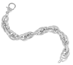 Judith Ripka Verona Tripla Sterling Silver Bracelet Small