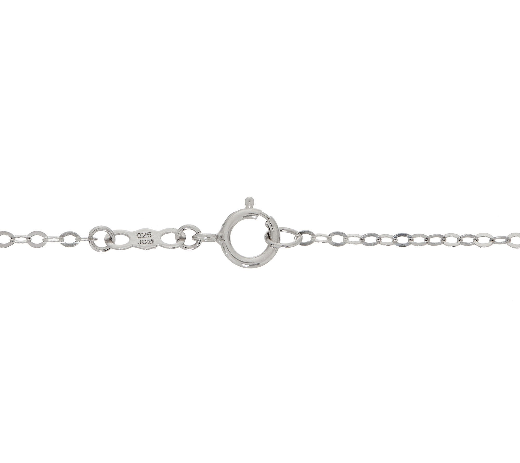 Diamonique 1 cttw Solitaire Necklace, Sterling Silver, Asscher cut, Chain Size 18"