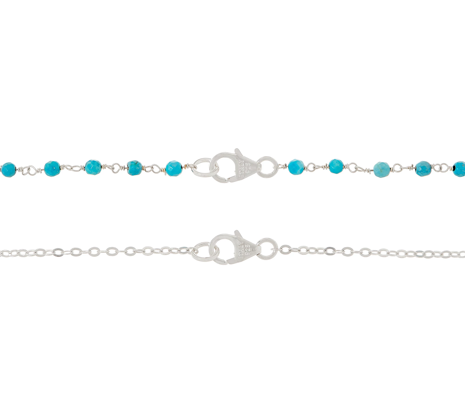 Italian Silver Circle Motif Multi Gemstones Necklace Set