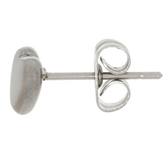 Steel by Design Dangle Bitty Heart Necklace and Stud Earring Set