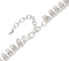 LOGO Links by Lori Goldstein Crown Silver Tone Necklace