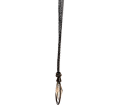 Susan Graver 34" Crystal Teardrop Multi-Strand Hemalite Necklace