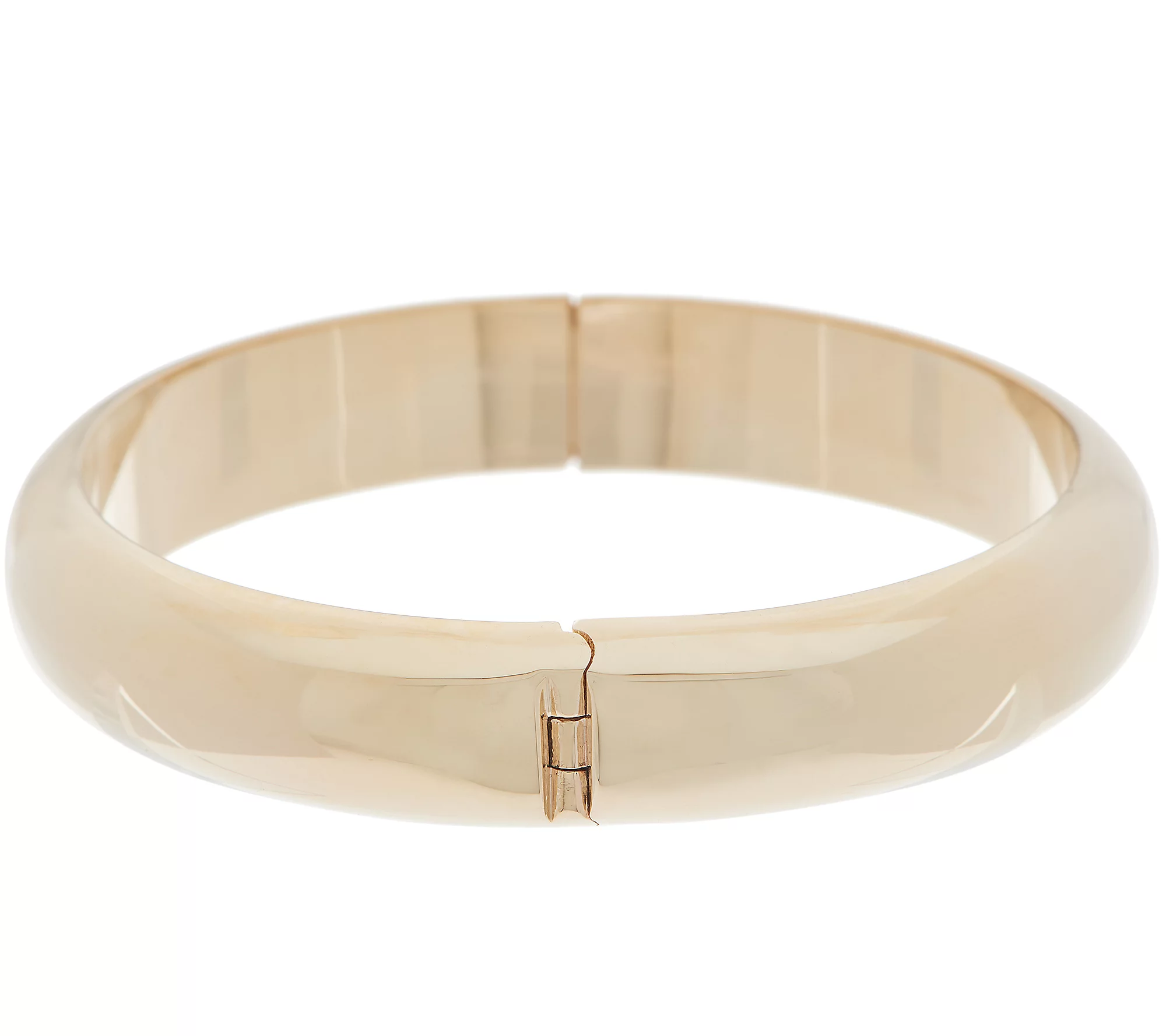 Sterling Silver Bold Polished Hinged Bangle by Silver Style, 7-1/4"
