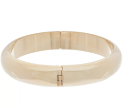 Sterling Silver Bold Polished Hinged Bangle by Silver Style, 7-1/4"