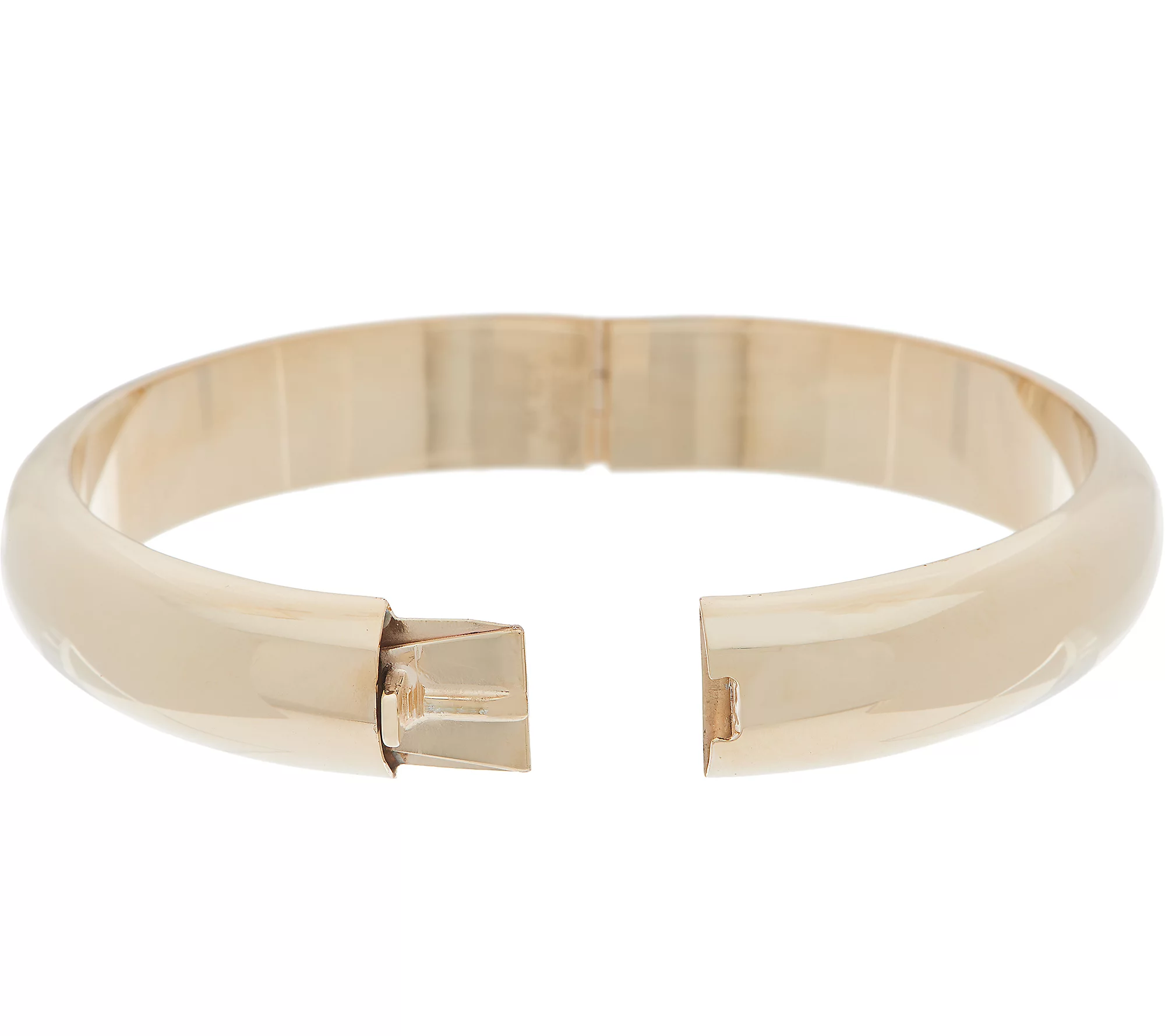 Sterling Silver Bold Polished Hinged Bangle by Silver Style, 7-1/4"