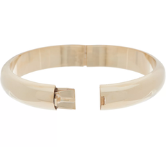 Sterling Silver Bold Polished Hinged Bangle by Silver Style, 7-1/4"