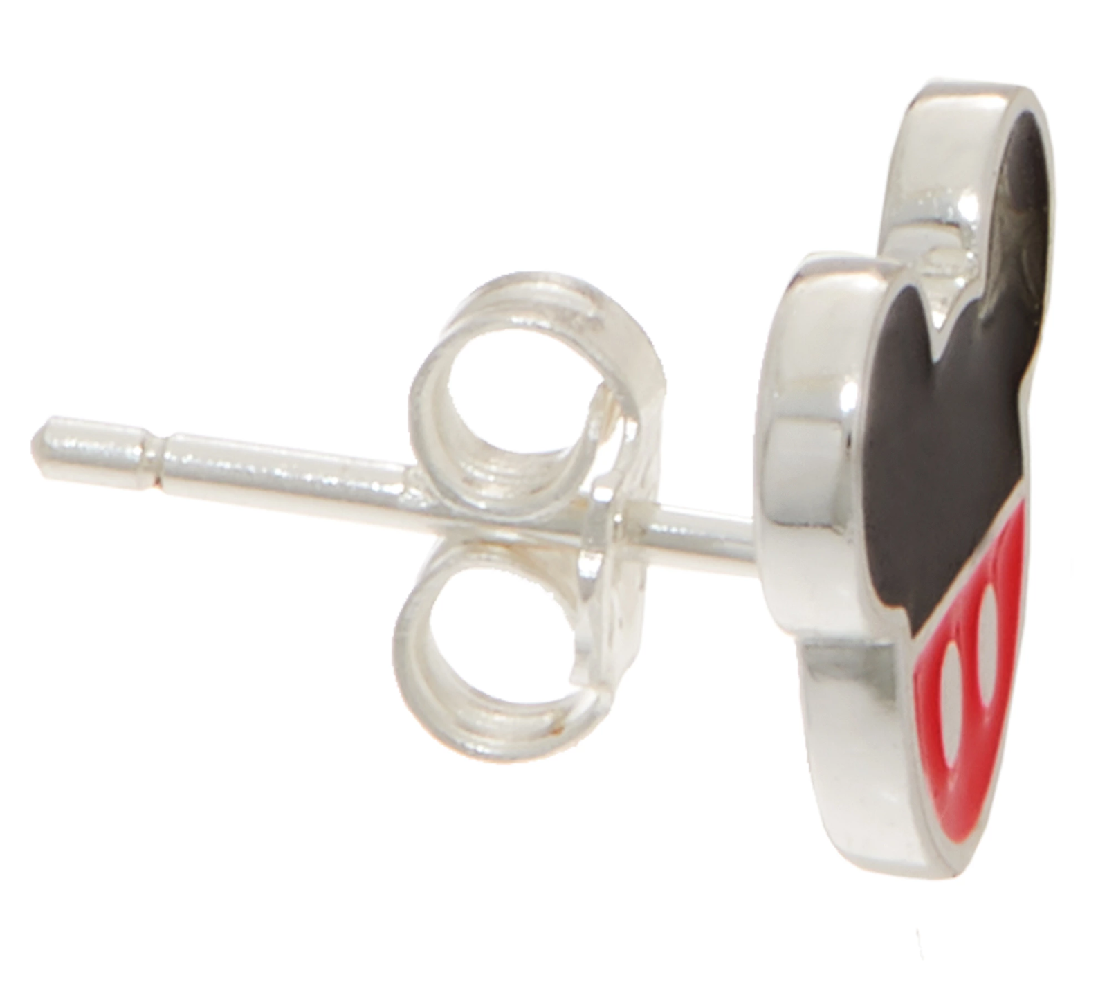 Mickey's 90th Birthday Mickey & Minnie Sterling Silver Stud Earrings,