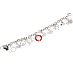 Mickey's 90th Birthday Mickey Through the Years Charm Bracelet, 8" Fit