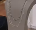 Italian Silver 18" White Howlite Gemstone Necklace