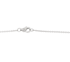 Mickey's 90th Birthday Diamonique Hidden Mickey Heart Pendant, Sterling silver