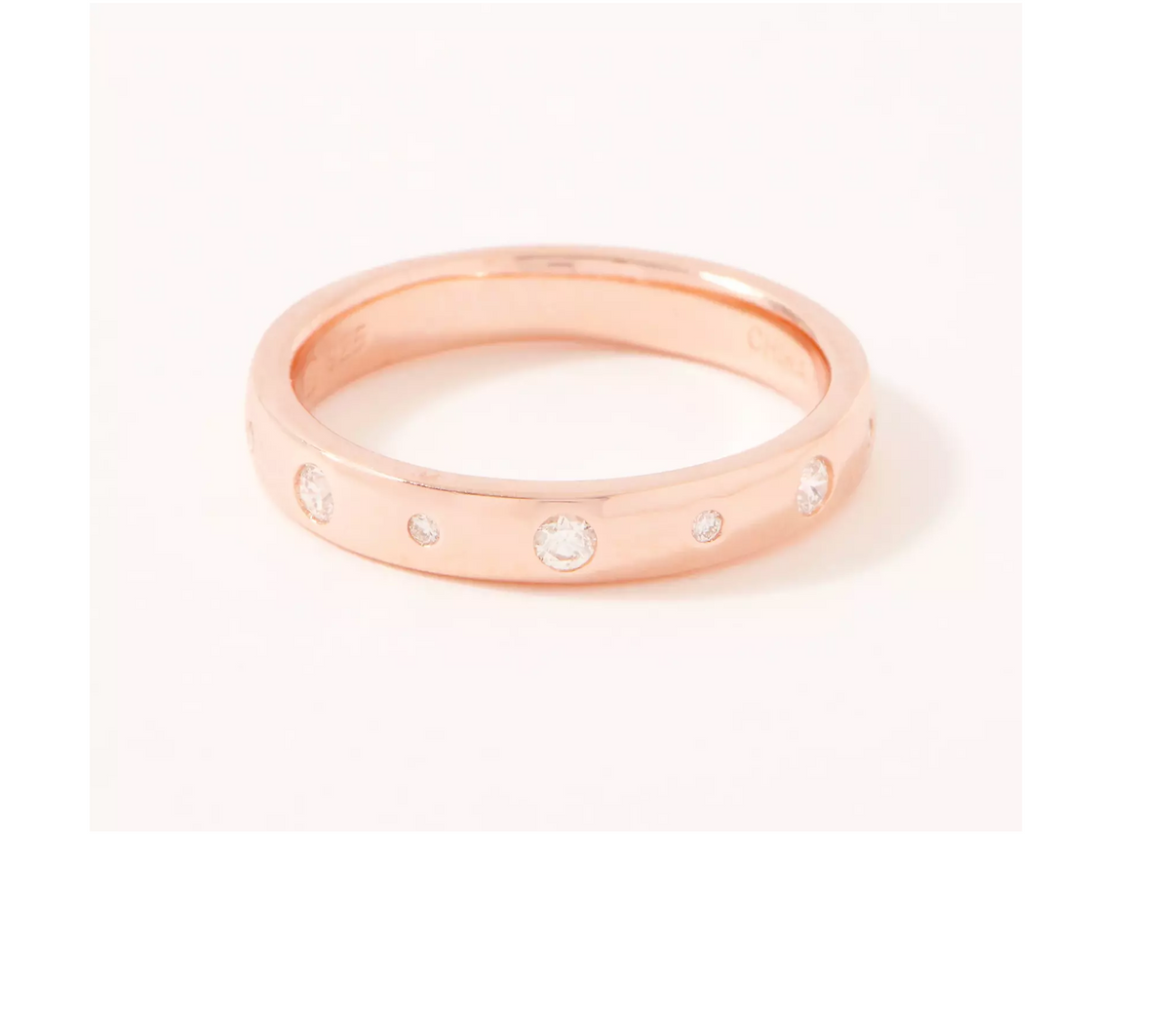 Affinity Diamonds Sterling Silver Roseclad Flush Set Ring Size 6
