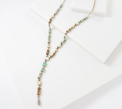 LOGO Links by Lori Goldstein Legacy Seashore Antiqued Goldtone Necklace