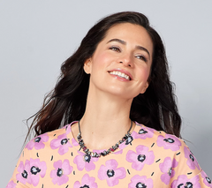 LOGO Links by Lori Goldstein Marquis Medley Gunmetal Necklace