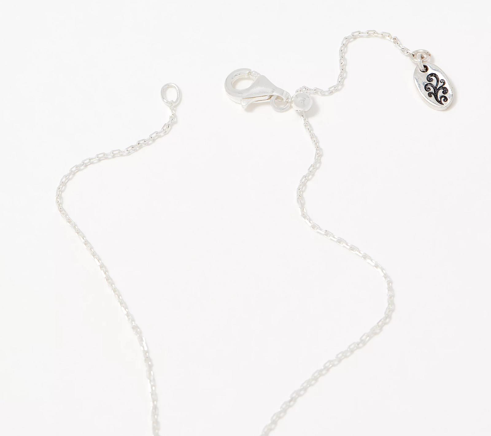 Lois Hill Sterling Silver Carved 10mm Bead Necklace