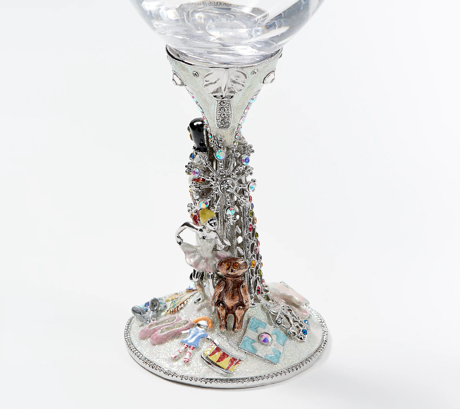 Kirks Folly Holiday Nutcracker Silver Tone Goblet