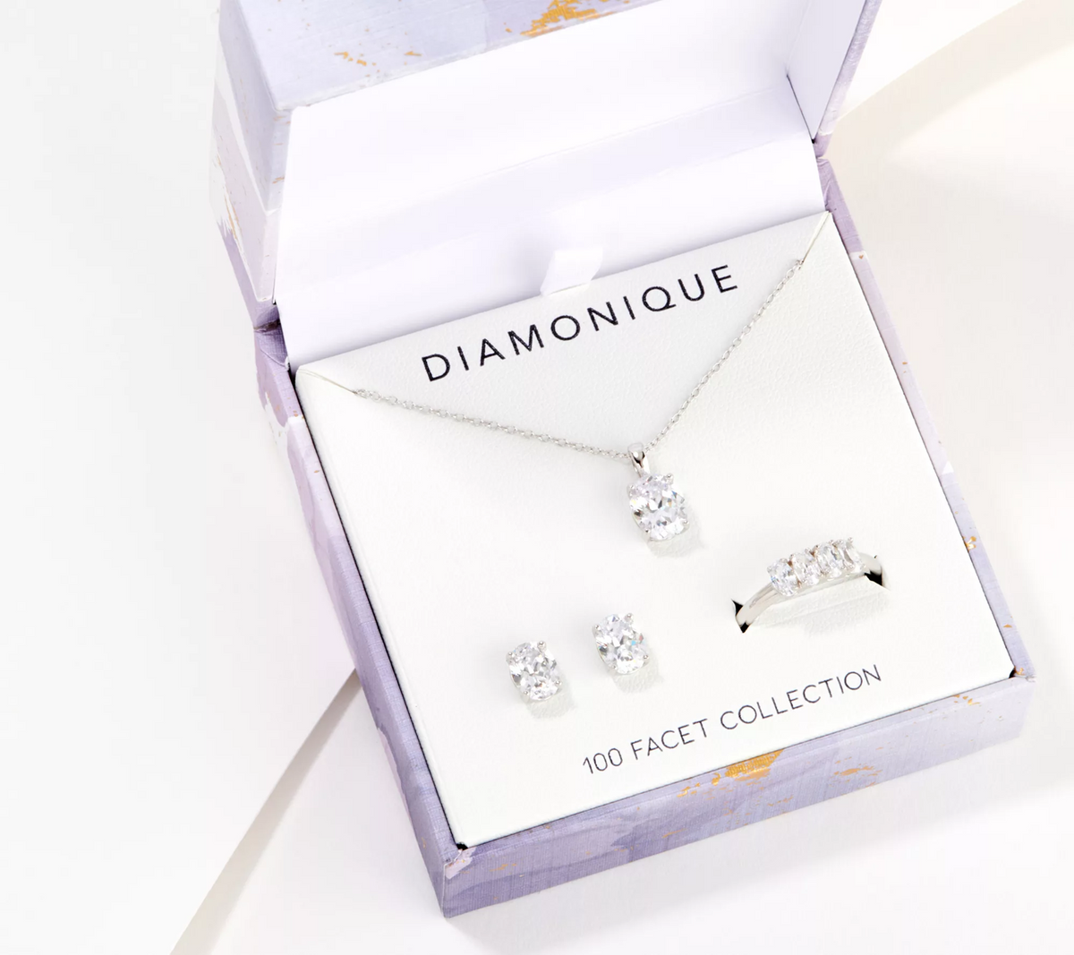 Diamonique 100-Facet Choice of Oval Cut Giftable Collection