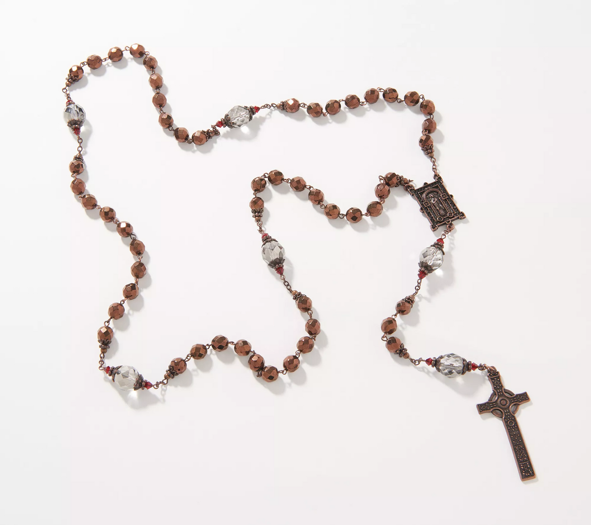 Connemara Marble Book of Kells Antiqued Finished Rosary