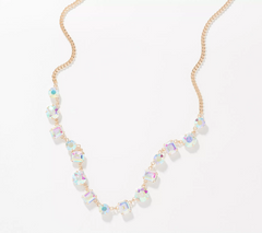 Kirks Folly Aurora Borealis Essentials Multi Stone Gold Tone Necklace, 19"