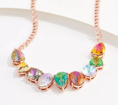 Kirks Folly Cosmic Bliss  Rosetone Necklace, 17"L
