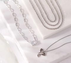Sterling Silver Set of 3 Twisted Rope Chain Necklaces By Silver Style
