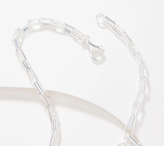 UltraFine Silver 18" Polished Bold Link Necklace, 32.5g