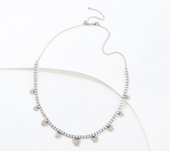 Diamonique x Courtney Khondabi Sterling Silver Butterfly Necklace