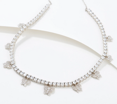 Diamonique x Courtney Khondabi Sterling Silver Butterfly Necklace