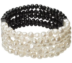 Linea by Louis Dell'Olio Crystal & Simulated Pearl Bracelet