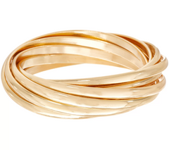 Linea by Louis Dell'Olio Goldtone Rolling Bangle Small