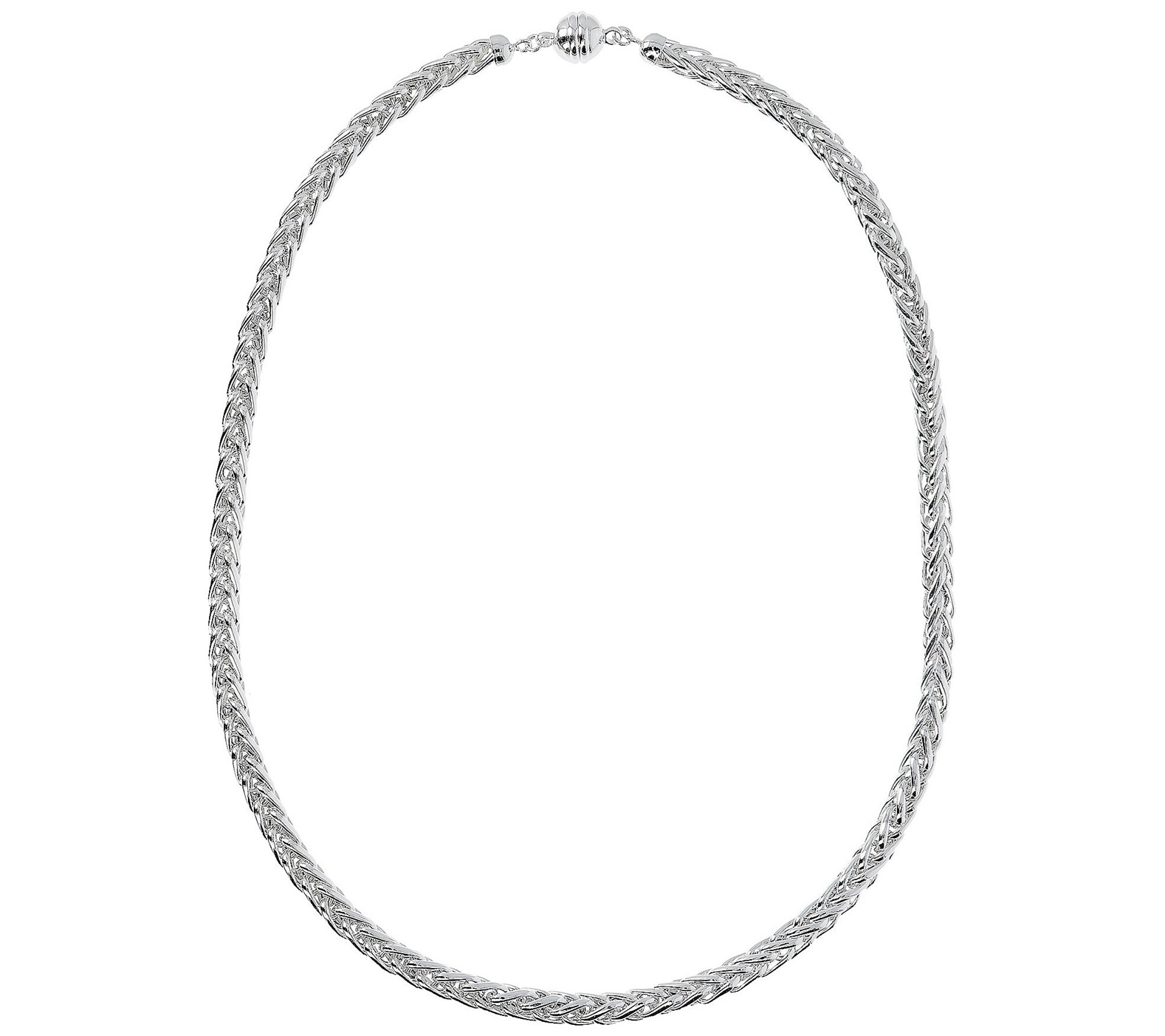 UltraFine Silver 18" Polished Spiga Necklace