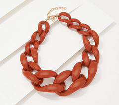 Attitudes by Renee Global Resin Link Necklace