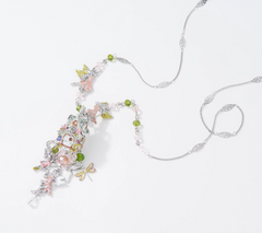 Kirks Folly Magic Fairy House Vault Silver Tone Necklace