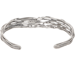 Or Paz Sterling Silver Evil Eye Charm Dangle Cuff Large