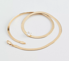 Diamonique Sterling Silver Goldclad Princess Cut Solitaire Necklace