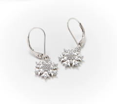 Diamonique x Lisa Mason Sterling Silver Snowflake Holiday Set