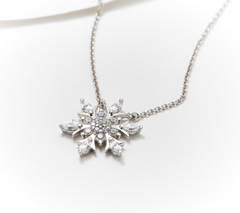 Diamonique x Lisa Mason Sterling Silver Snowflake Holiday Set